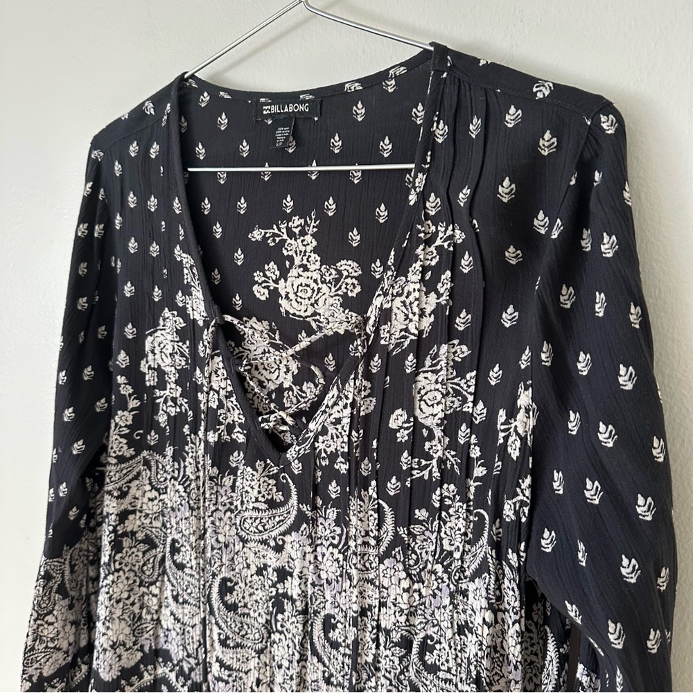 | billabong • just a dream woven peasant blouse • small | - Picture 6 of 12
